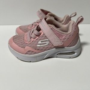 Little Girls Toddlers Size 7 Skechers Microspec Max Pink Sneakers Air